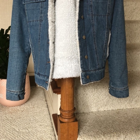 Honey Punch Fall Denim Sherpa Jacket - Picture 6 of 12